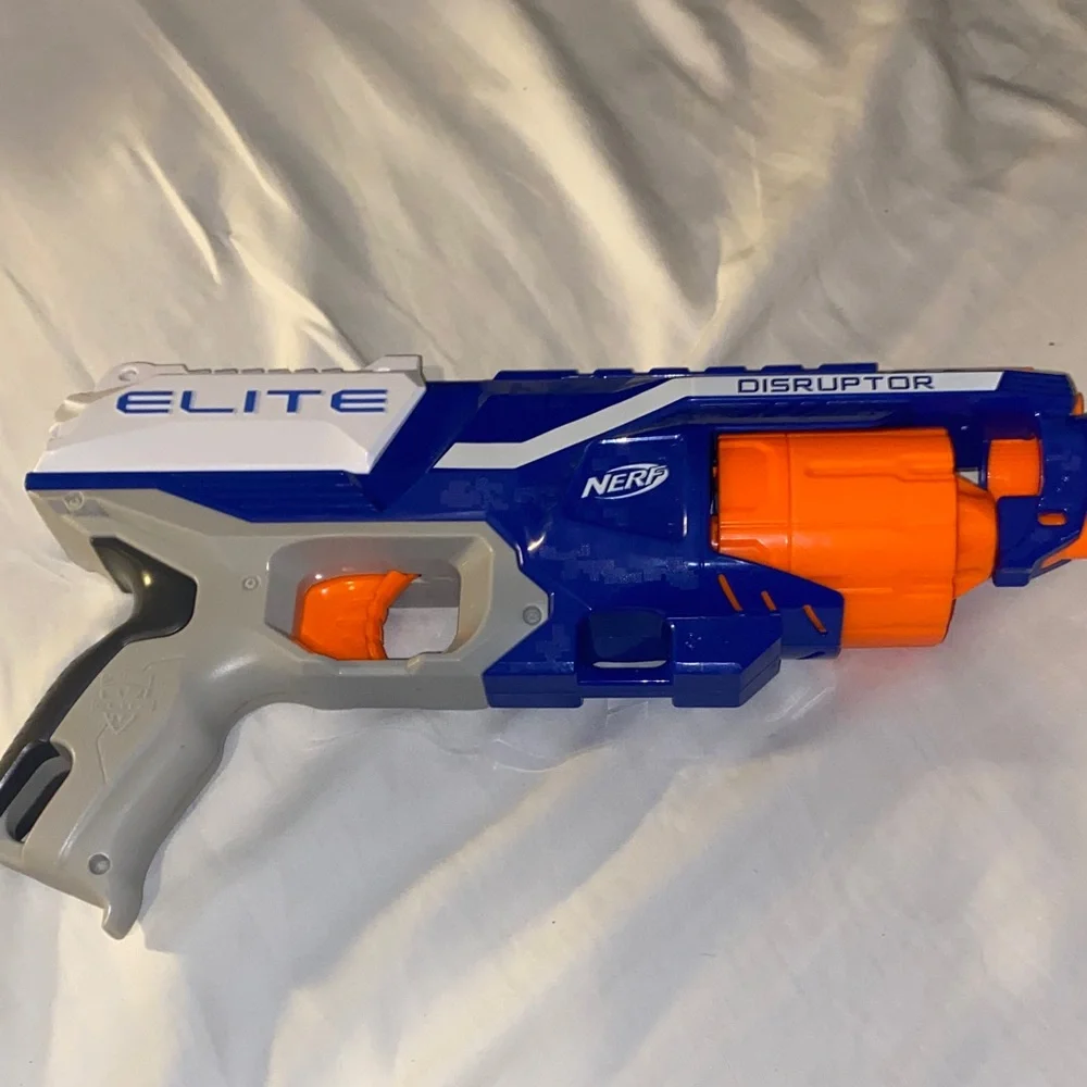 Nerf Elite Blaster in Blue and Orange - Picture 4 of 4